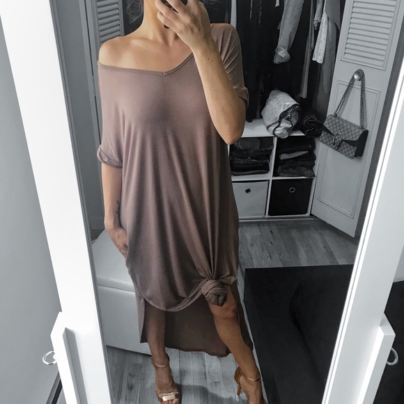 LAST 1✨Cappuccino Oversized Maxi T- Shirt Dress - Picture 2 of 7